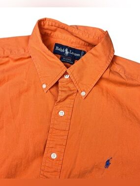Ralph Lauren Men’s Orange Button-Down Shirt